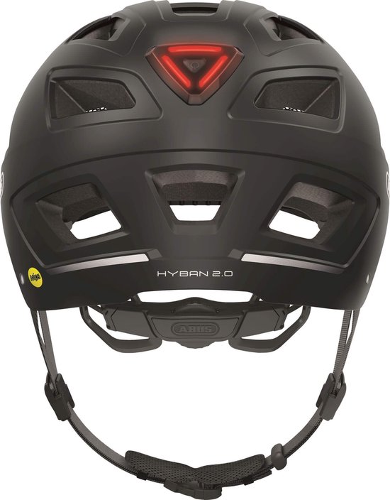 Fietshelm ABUS HYBAN 2.0 MIPS velvet black L - 56-61 cm - zwart - Geschikt voor gebruik op elektrische fietsen - stadsfietsen - 480 g — afbeelding 2