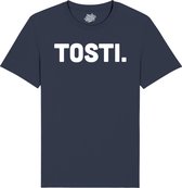 Tosti - Snack Outfit - Grappige Eten En Snoep Spreuken en Teksten Cadeau - Dames / Heren / Unisex Kleding - Unisex T-Shirt - Navy Blauw - Maat S