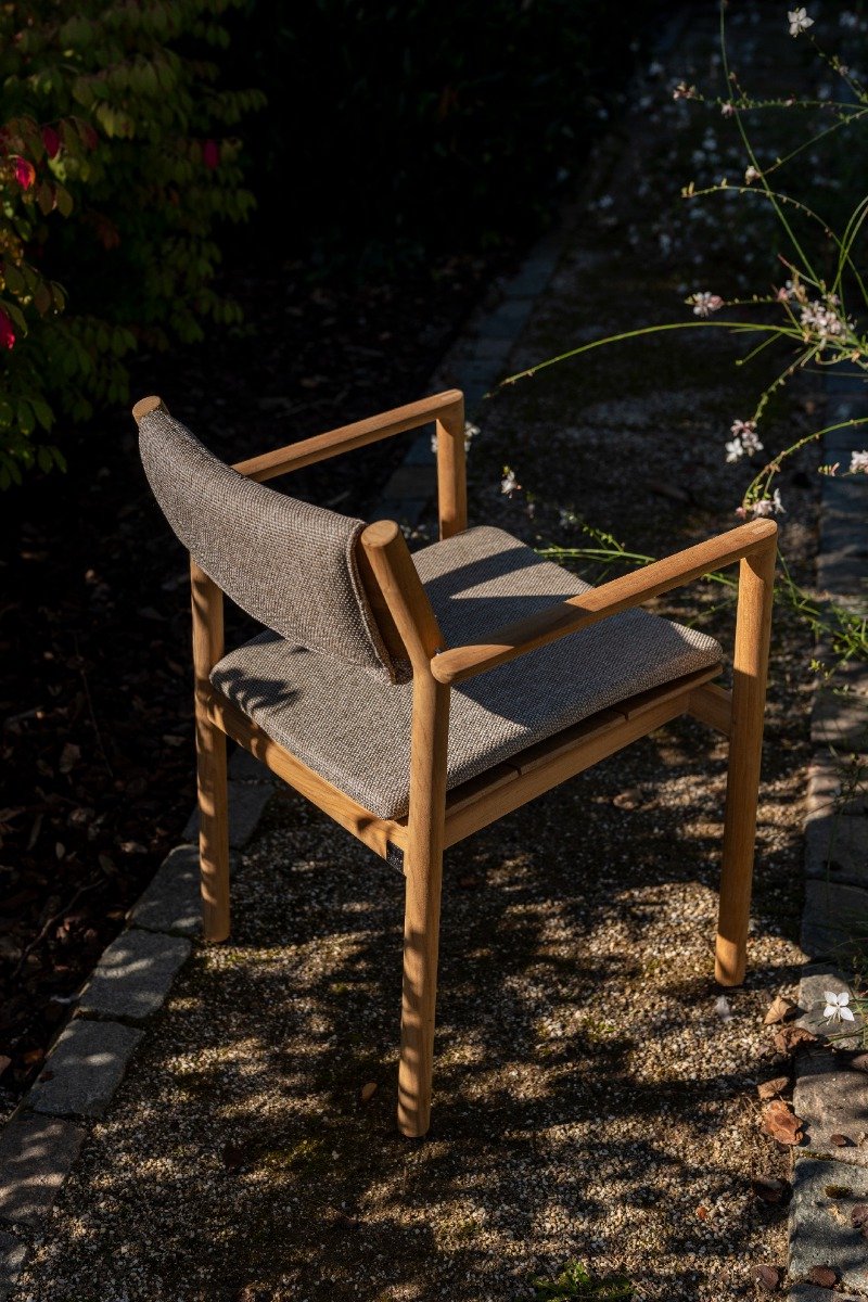 4 Seasons Outdoor Levi chaise de jardin empilable dining - teck