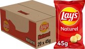 Lay's Chips Naturel - Chips - 20 x 45 gram
