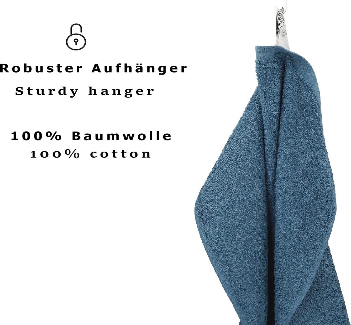 Benetton - Set 4-delige badhanddoek (1 handdoek 50x90, 1 handdoek