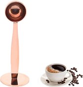 2-in-1 Stainless Steel Coffee Measuring Spoon, Multi-Purpose Coffee Spoon, Espresso Stamp, Coffee Measuring Spoon Made of Stainless Steel with Two Functions for Measuring and Mashing the Coffee Spoon