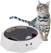 Relaxdays kattenspeeltje muis - interactief kattenspeelgoed op batterijen - poezenspeeltje