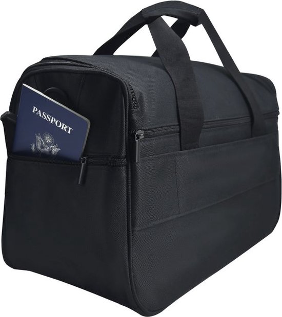 CabinFly Sac de voyage Bagage à main Economy 40x20x25cm Ryanair, WizzAir, 20L, Zwart