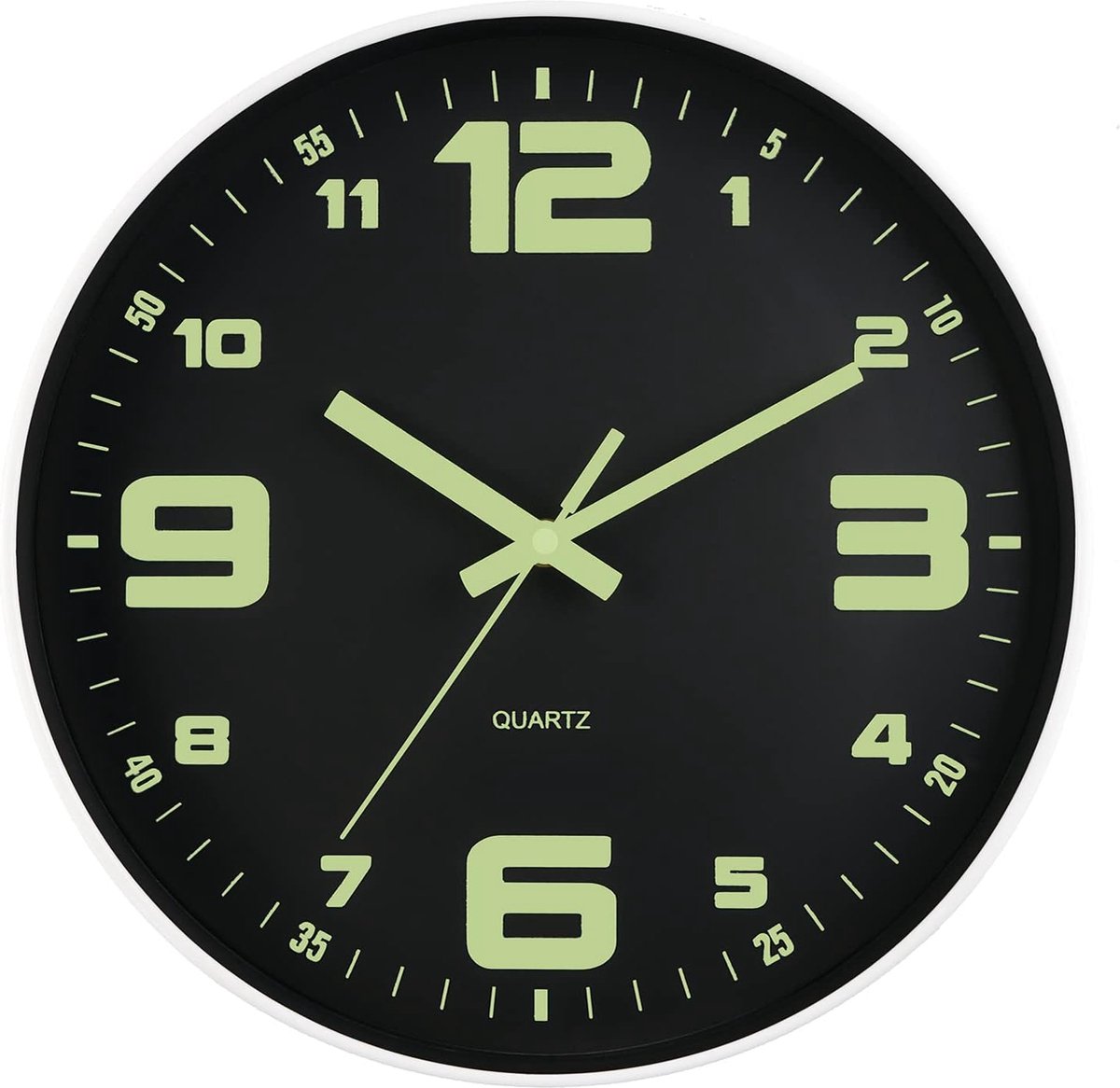 Horloge Murale Silencieuse Grande 30cm Ronde Horloge Numérique à Quartz  Horloge Lumineuse de Nuit Horloge Design Moderne pour Salon, Bureau,  Chambre à