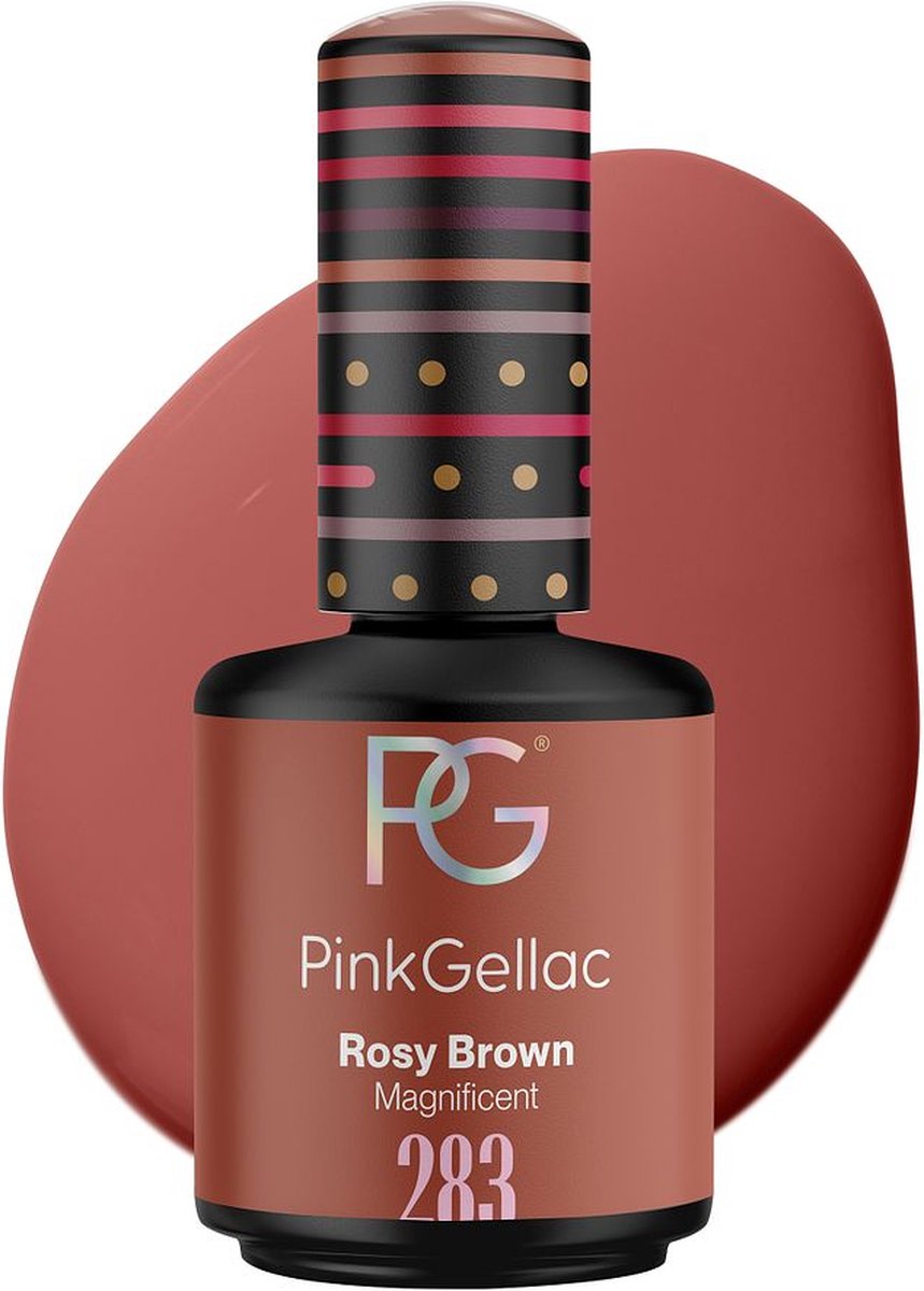 Pink Gellac 283 Rosy Brown Gellak 15ml - Gel Nagellak voor de perfecte Gelnagels - Gel Lak