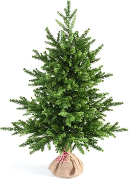 UISEBRT Kunstkerstboom met verlichting, 90 cm verlichte dennenboom met