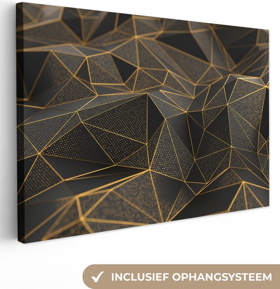 KQZVCU Modern goud schilderij, abstract canvas schilderij kunstwerk, blauw abstract decor, woonkamer muurkunst foto 60x120 cm met frame