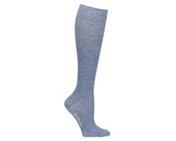 Supcare compressiekousen maat L (43-45) – wool blue – trendy compressie sokken – steunkousen – ademend – gezwollen, vermoeide en pijnlijke benen & voeten – spataderen - dagelijks gebruik – vliegreizen – zwangerschap – dames en heren