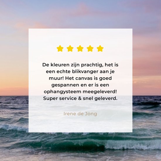 Canvas schilderij 140x90 cm - Wanddecoratie Strand - Pastel - Kleuren - Muurdecoratie woonkamer - Slaapkamer decoratie - Kamer accessoires - Schilderijen op canvas