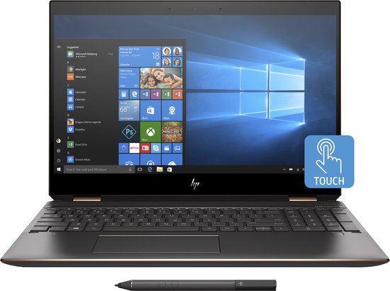 HP Spectre x360 15-df0100nd - GeForce MX150, 16 GB RAM, 512 GB SSD, 15.6 Inch touchscreen