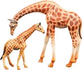 WILD ANIMALS Familie Giraffe met baby 2 stks