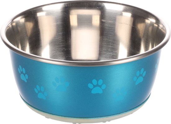 Flamingo Hondenvoerbak Selecta Poot - blauw - 950 ml