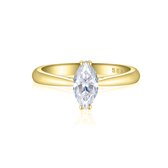 Liana - 18k Geelgouden Marquise Solitair Moissanite Ring - 1.8 karaat