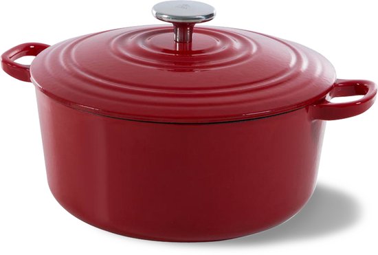 Foto: Bk bourgogne stoofpan 28 cm rood gietijzer inductie