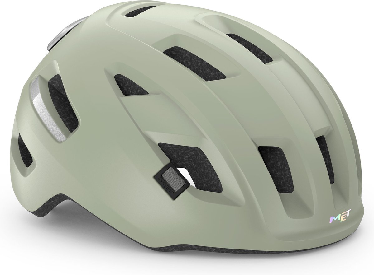 MET E-Mob MIPS Fietshelm Mannen & Vrouwen - Fietshelm E Bike Volwassenen - Maat M (56-58cm) - NTA8776 - Moss Gray