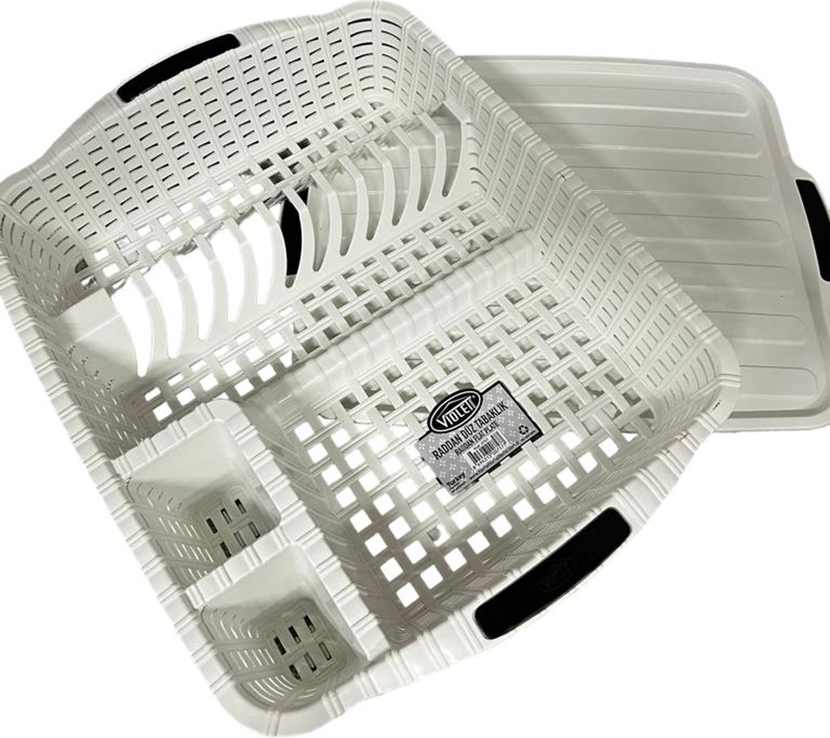 Goedkoopste Violet House Afdruiprek met Lekbak - Wit