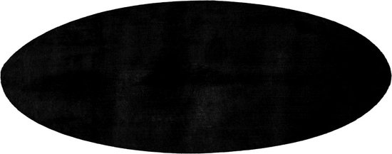 Lalee Paradise - ROND Superzacht - Hoogpolig - effen Vloerkleed – Fluffy - Tapijt – Karpet - 120x120 cm ROND zwart
