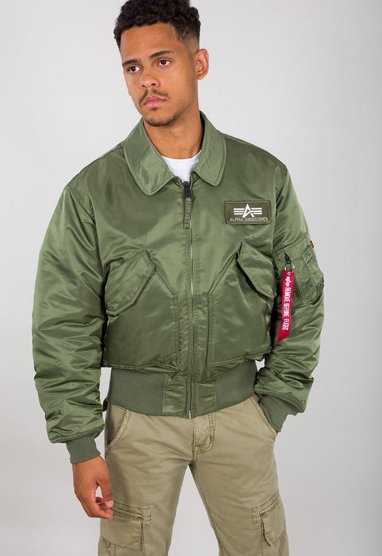 ALPHA X THUG CLUB CWU-45P RIVET Bomber Jacket | Sage-green | M | 258150
