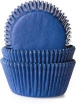 House of Marie Cupcake Vormpjes - Baking Cups - Jeans Blauw - pk/50