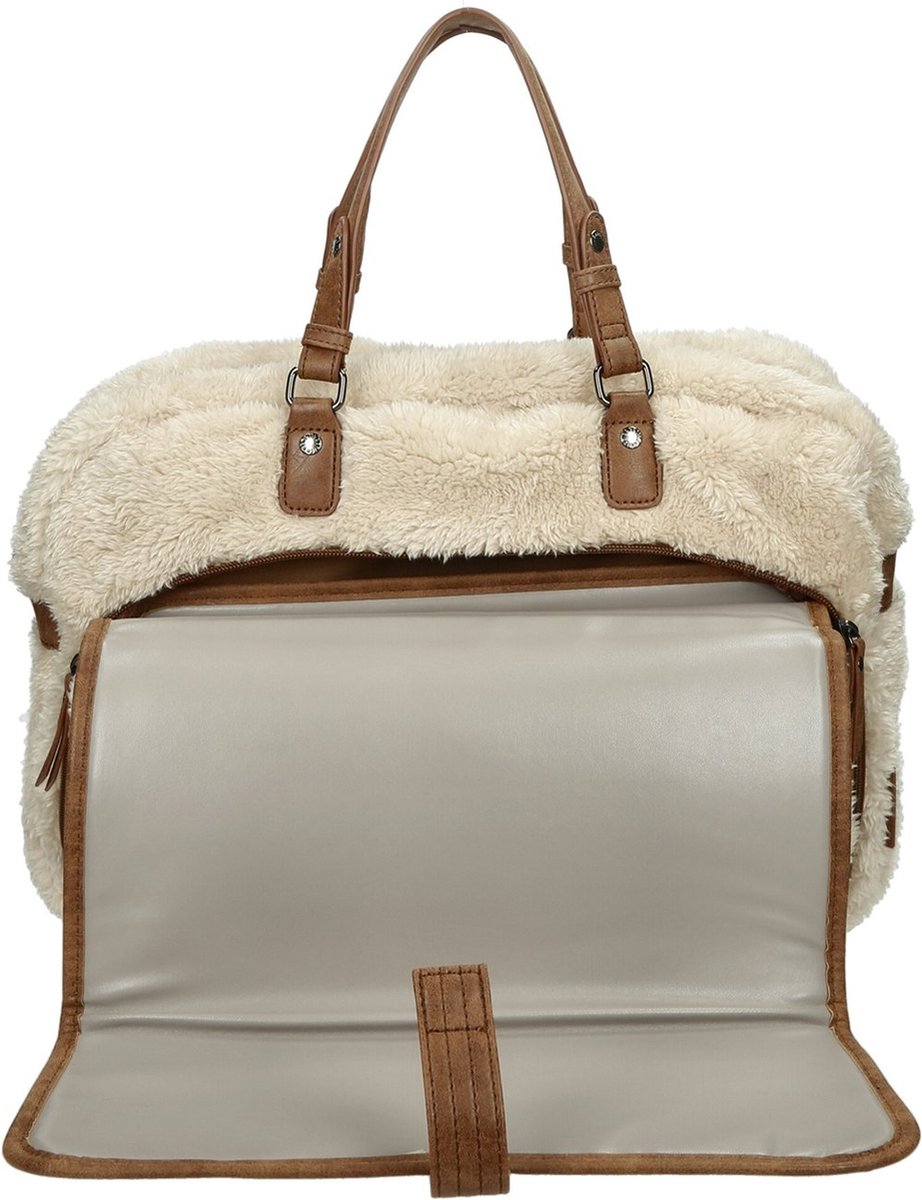 Enrico Benetti Teddy Luiertas / mombag / schoudertas 66655 - Off white – foto 6