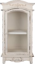 Clayre & Eef Wandkast 45x30x88 cm Wit Houtproduct