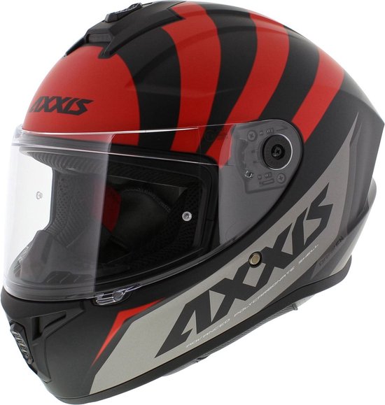 AXXIS Draken S Helmet - integraalhelm - mat rood - ECE-22.06 - M