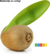 *** Kiwi Lepel Fruitmesje - Lepel en Mesje in één - Groen - Perfect en veilig voor kinderen - van Heble® ***
