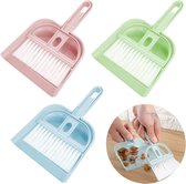 Zuzer Shovel and Broom Set, Dustpan and Hand Brush, Set of 3 Mini Dustpan Set for Household