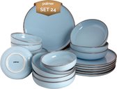 Palmer Service de vaisselle Antigo Porcelaine 6 personnes 24 pièces Blauw