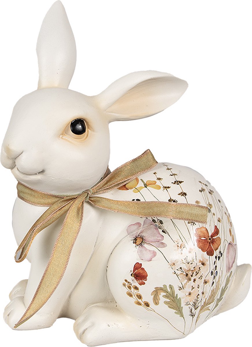 Beeld Konijn 20 cm Beige Polyresin