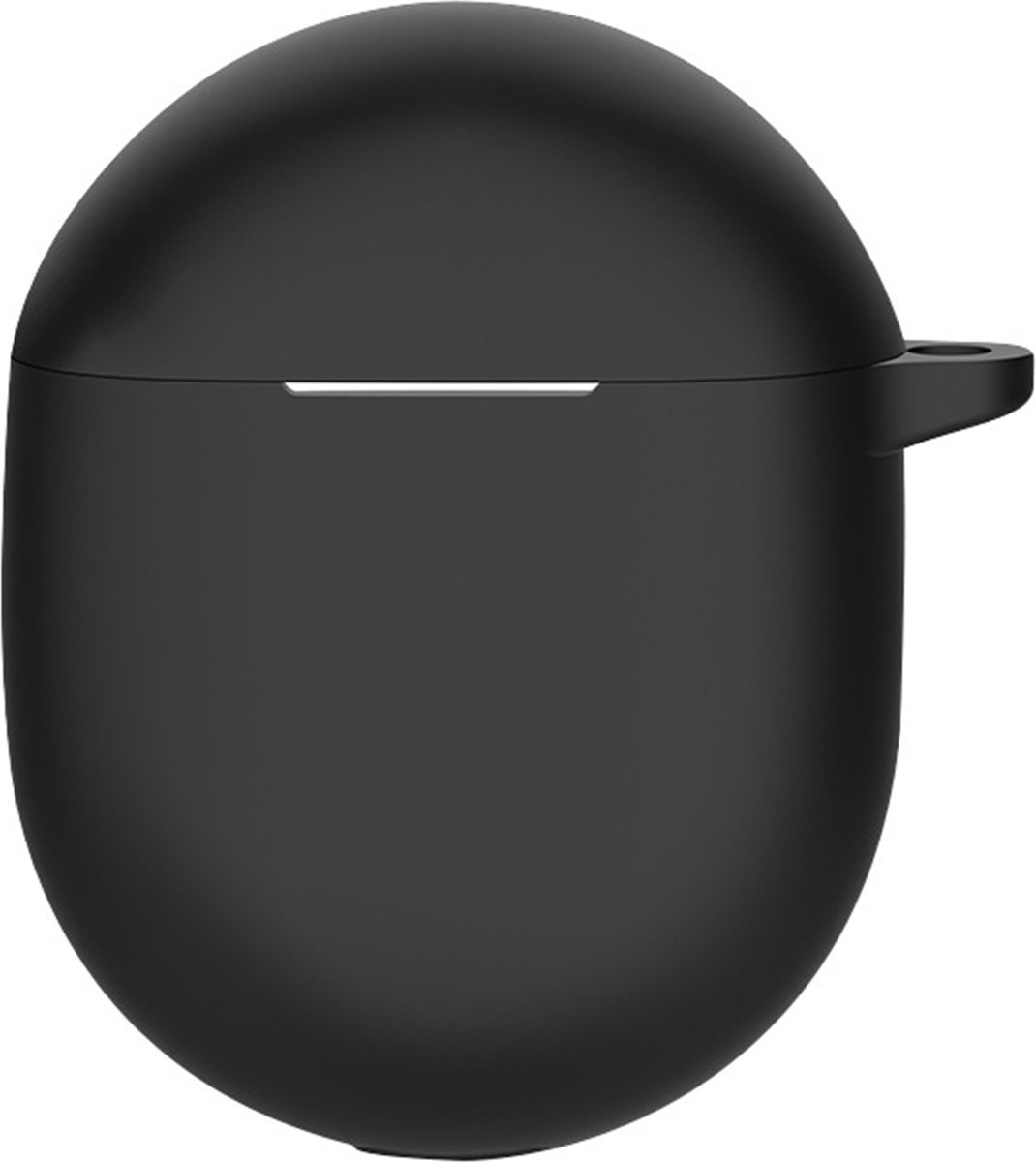 Somstyle Hoesje Geschikt voor Google Pixel Buds Pro Draadloze Oordopjes - Zacht Siliconen met Clip – Zwart