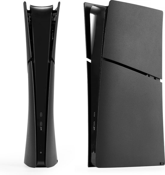 Faceplate Geschikt Voor Playstation 5 Slim Digital Edition - Console Skin Cover - PS5 Slim Accessoires - Zwart