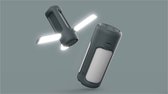 Viatel 3 Modes d'éclairage Dimmable LED tente lampe à main Portable rétro USB chargeur lampe de Camping intégré Blue haut-parleur batterie externe