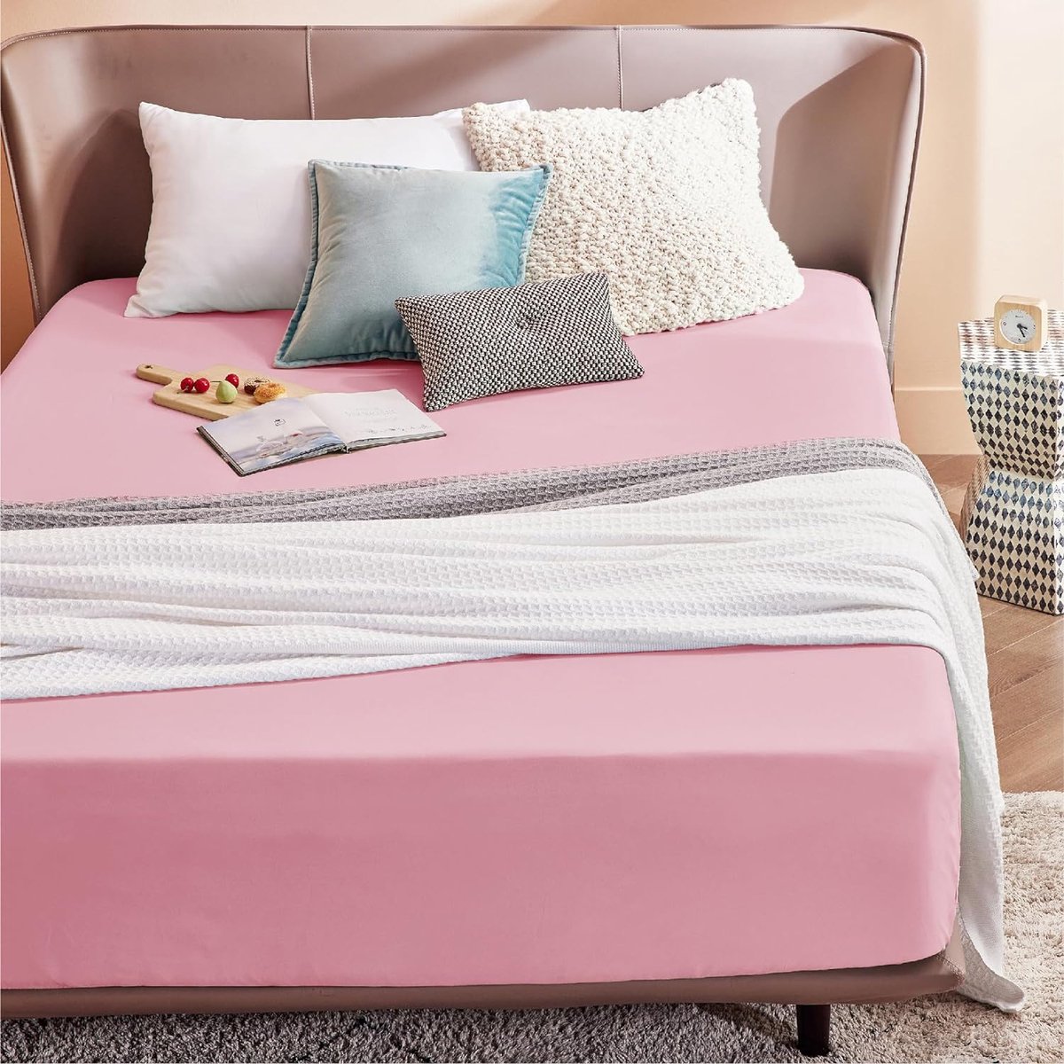 hoeslaken, 100% katoen, Cotton Soft - Anti-allergie \ Bijzonder ademend, resistent, huidvriendelijk140 x 200 cm