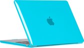 Mobigear Coque brillante adaptée pour Apple MacBook Air 15 pouces A2941 (2023) Cover Hardshell MacBook Case - Blauw