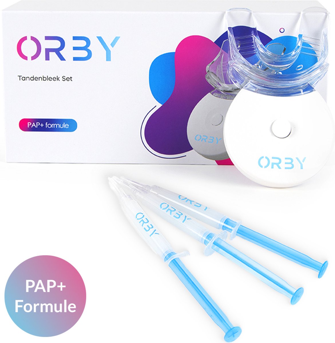 Orby® Tandenbleekset - PAP+ Formule - 100% Peroxidevrij - Tanden bleken - Tandenblekers - Witte tanden