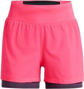 Short Under Armour Run Stamina 2-en-1 Rose XS Femme