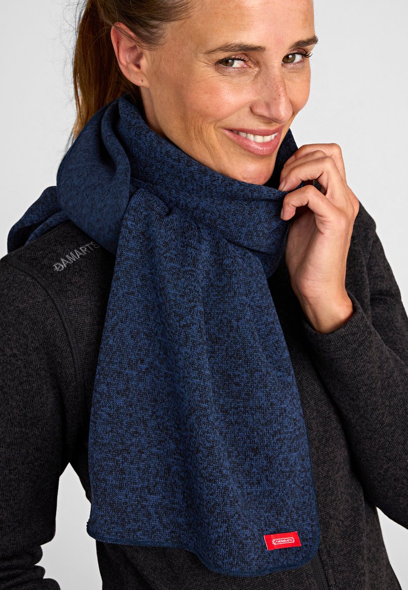 Damart - Fleece sjaal uniseks warm Thermolactyl - Dames - Blauw - Eén maat