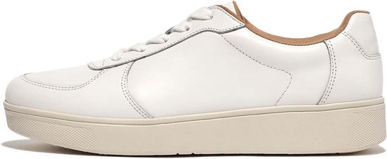 Fitflop Rally Leather Panel Sneakers Wit EU 38 Vrouw