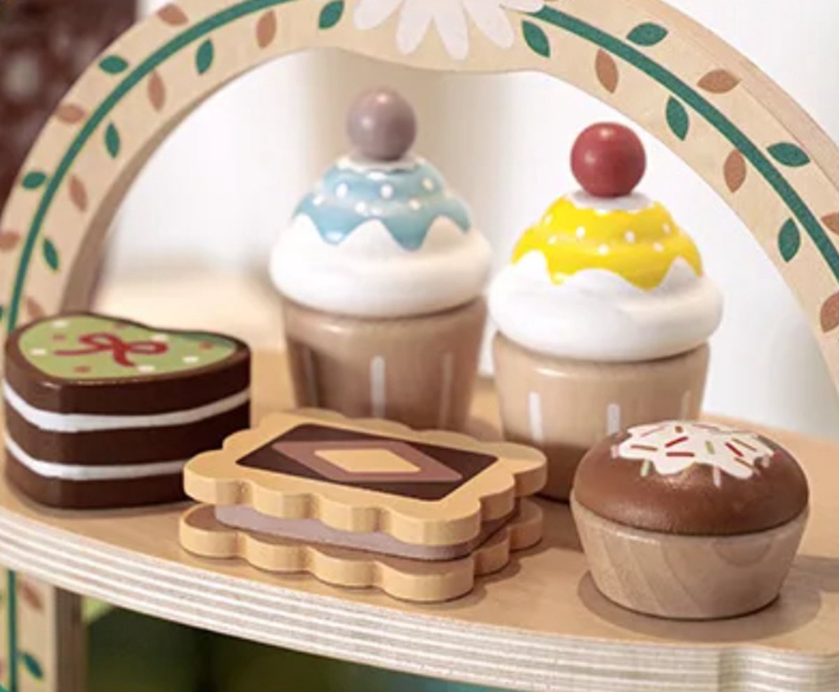 Service De Thé En Bois Pour Les Petites Filles, Toys Colorés Princess