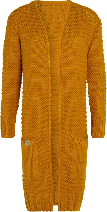 Cardigan Long Knit Factory Alex - Ocre - 40/42