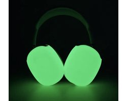 MY PROTECT - Siliconen Cover Case geschikt voor Airpods Max - Glow In The Dark