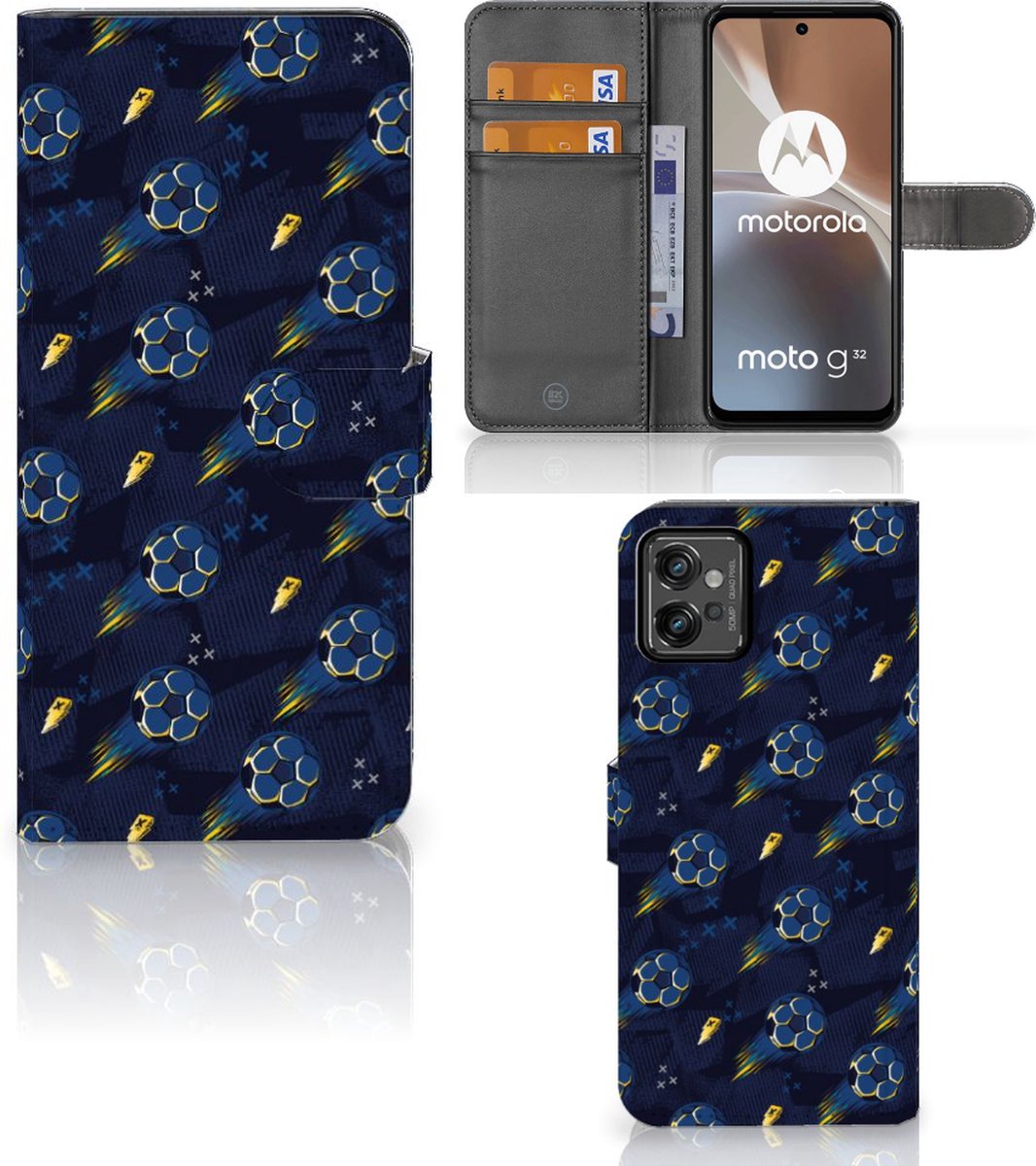 Telefoon Hoesje voor Motorola Moto G32 Voetbal