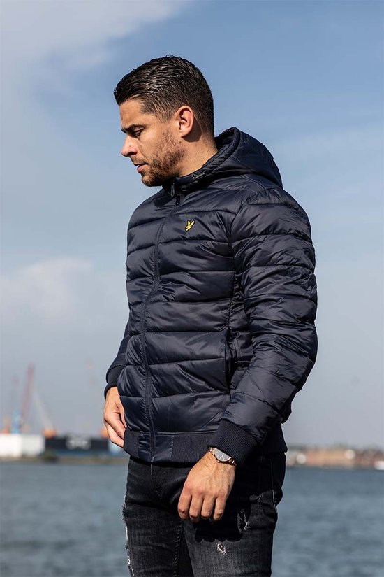 Lyle and Scott - Baffle Jas Navy - Heren - Regular-fit