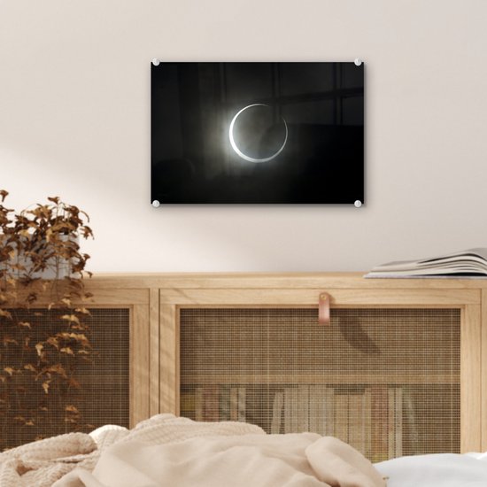 Peinture sur Verre - Eclipse Solaire Annulaire - 30x20 cm - Peintures sur Verre Peintures - Photo sur Glas
