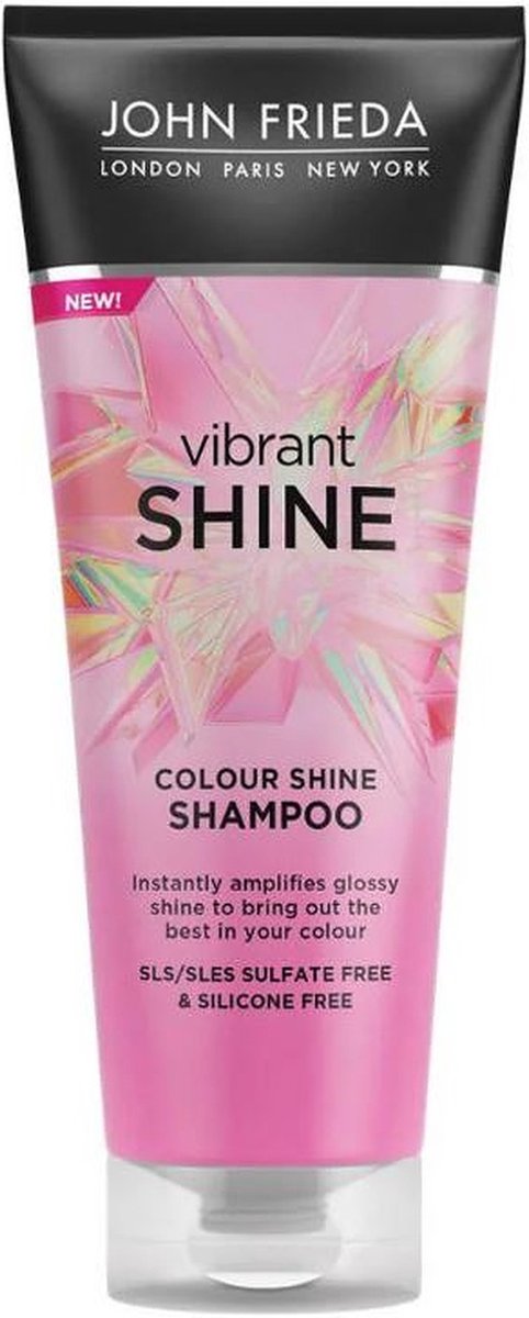 John Frieda Vibrant Shine Colour Shine Shampoo - 4x250ml - Voordeelverpakking
