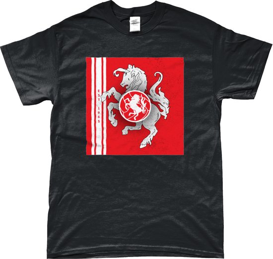 FC Twente Shirt - Het Twentse Ros - T-Shirt - Enschede - 053 - Voetbal - Artikelen - Zwart - Unisex - Regular Fit - Maat M