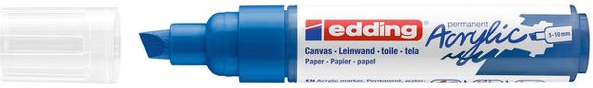 Acrylmarker edding e-5000 breed gentiaanblauw | 1 stuk | 5 stuks