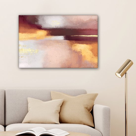 Peinture sur Toile Peinture - Abstrait - Pastel - 180x120 cm - Décoration murale XXL